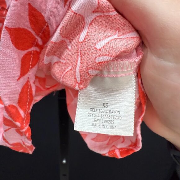 Mi Ami Pink Red Floral Mini Skirt - Picture 4 of 5